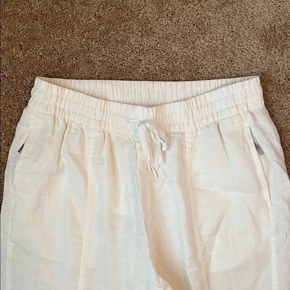 Athleta Linen High Rise Ankle Pants - Picture 2 of 9